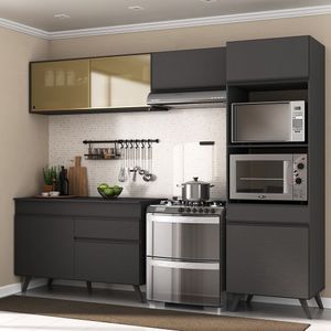 Armário de Cozinha Compacta 4 peças MP3692.895 Veneza Preto