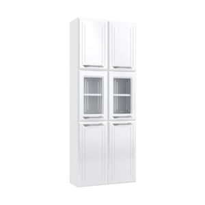 Paneleiro Duplo de Aço 70cm Rose Multimóveis Glass CR6099 Branco