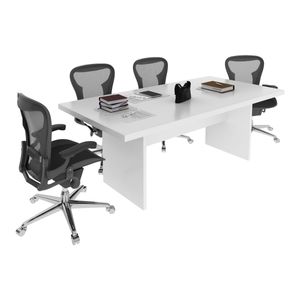 Mesa Escritório/Reunião Multimóveis CR25027 Branca