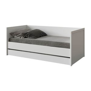 Cama Solteiro com Encosto Multimóveis CR40014 Branco Acetinado