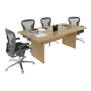 Mesa Escritório/Reunião Multimóveis CR25027 Amendoa