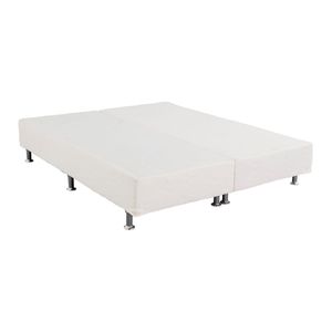 Base Sommier Bipartido Light Branco Queen (158x198x24) - Ortobom