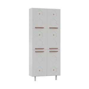 Paneleiro Duplo de Aço 80cm Regina Multimóveis CR6131 Branco