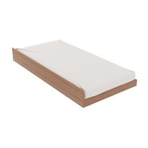 Cama de Solteiro Auxiliar para Colchão 88 x 188 cm Multimóveis CR35012 Amendoa