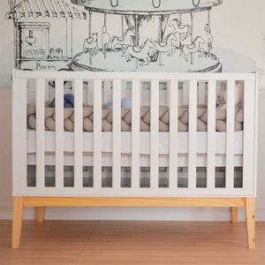 Berço Infantil Amor Perfeito Divicar Branco Acetinado