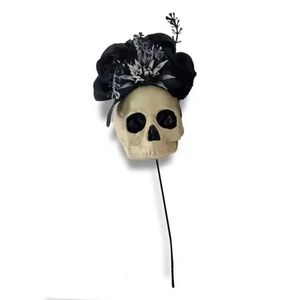 Pick Decorativo Halloween - Cranio com Flores - Cromus