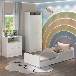 Quarto Infantil Completo Com Colchão Incluso Liz Multimóveis Branco