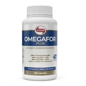 Ômegafor Plus Vitafor 1000mg 120 cápsulas