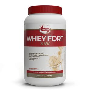 Whey Fort 3W Banana Vitafor 900g