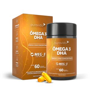 Ômega 3 DHA Concentrado Puravida 60cáps