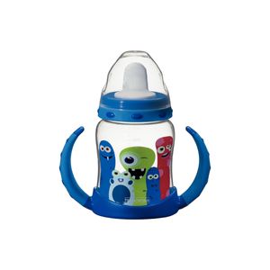 Copo Infantil Tramontina Monsterbaby em Polipropileno com Bico de Silicone Azul