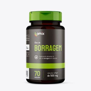 Óleo de Borragem Omix 500mg 70cáps