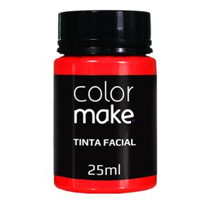 Tinta Facial Liquida Pote 25 ml Vermelha