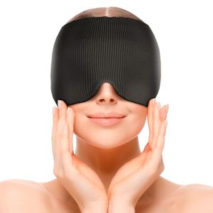 Máscara Relaxante com Gel Térmico Preto N1 Sport