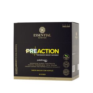 Pre Action Energy de Abacaxi e Hortelã Essential Nutrition 20x27g