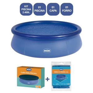 Kit Piscina Circular Inflável 2.400 L