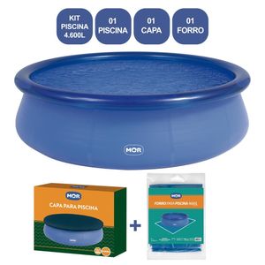 Kit Piscina Circular Inflável 4.600 L