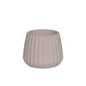 Vaso Cachepot Wave 19cm Branco Antigo