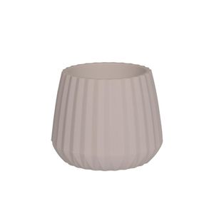 Vaso Cachepot Wave 25cm Branco Antigo