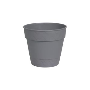 Vaso 2 em 1 17cm Cinza