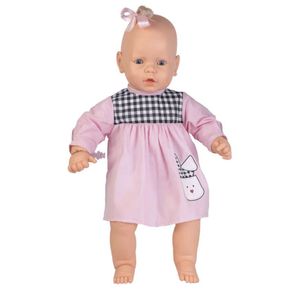 Boneca Meu Bebê Branca Vestido Rosa Estrela 1001003000057