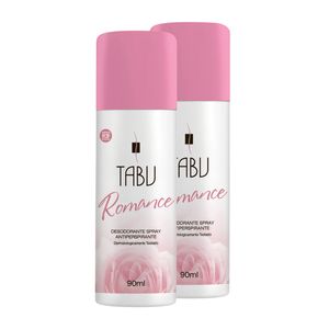 Kit Desodorante Spray Tabu Romance 90Ml - 2 unidades