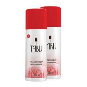 Kit Desodorante Spray Tabu 90Ml - 2 unidades