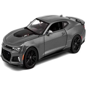 Miniatura Carro 2017 Camaro Zl1 1/24 Kit De Montar Assembly Line Cinza Maisto 39512