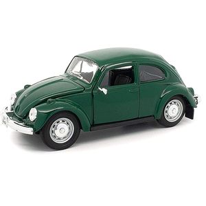 Miniatura Carro Volkswagen Beetle Fusca 1/24 Verde Maisto 31926