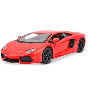 Miniatura Carro Lamborghini Aventador Lp700-4 2011 1/24 Laranja Maisto 31210