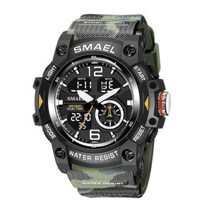 Relógio Masculino Smael AnaDigi 8007 - Verde Camuflado e Preto