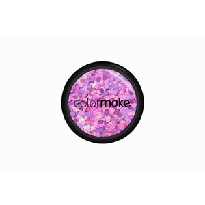 Glitter Poliester Holográfico Ponto Pink - Color Make