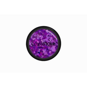 Glitter Poliester Holográfico Borboleta Roxo - Color Make