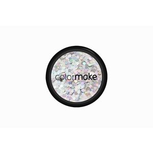 Glitter Poliester Holográfico Ponto Prata - Color Make