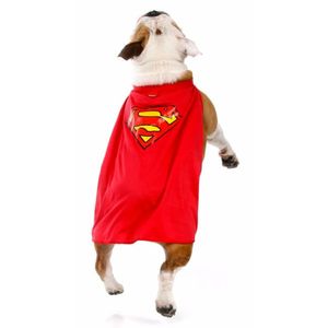 Capa Super Homem p/ Cachorro - Liga da Justiça