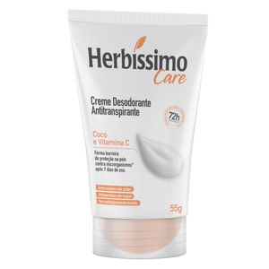 Creme Desodorante Antitranspirante Coco e Vitamina C Bisnaga 55g