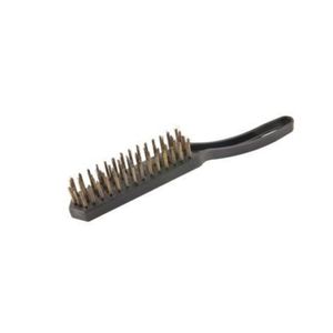 Escova manual aço 5 fileiras cabo plástico - Vonder