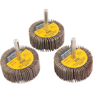 Jogo Roda De Lixa Minikontour 50mmx20mm Haste 6mm Com 3 Peça