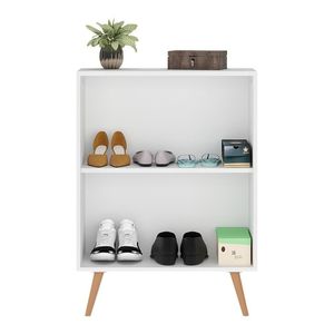 Sapateira 2 Portas Retrô Nina Branca/natural