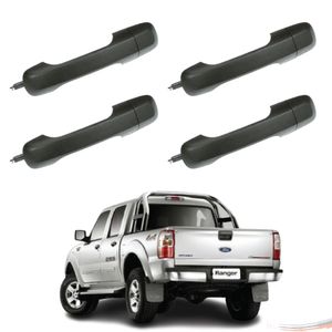 Kit 4 Maçanetas Externas Preto Ranger G2 4 Portas 09 a 12