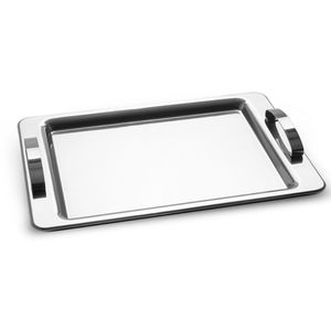 Bandeja com Alça Brinox Atina 37 x 23 cm Aço Inox