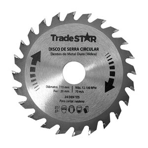 Disco Serra Circular Videa 110x20mm 24 Dentes