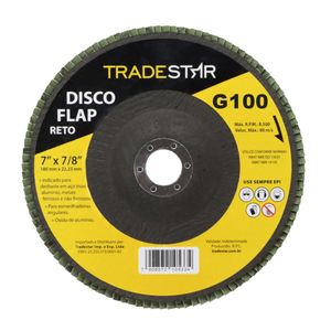 Disco Lixa Flap Reto 180mm Grão 100