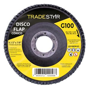 Disco Flap Cônico 4.1/2 Grão 100