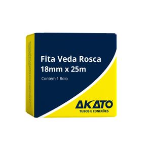 Fita Veda Rosca 18mm x 25m - Akato