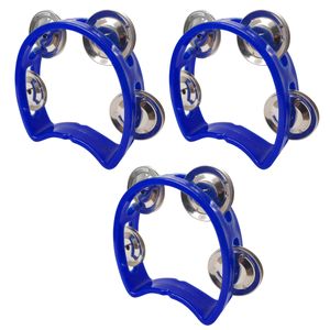 Kit 3 Pandeiros Meia Lua Infantil Azul New York