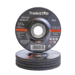 Disco de Desbaste Metal 4.1/2 Pol Kit 25 Peças 115 mm x 6 mm