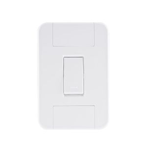 Conjunto 4x2 com 1 Interruptor Simples 10 A 250 V Tramontina Tablet Branco 12 unidades