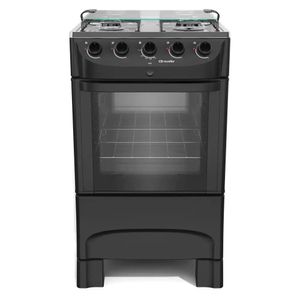 Fogão Mueller 4 Bocas Preto Fosco MFI4BB Bivolt