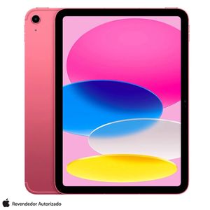 iPad (10ª geração) Apple A14 Bionic (10,9", Wi-Fi, 64GB) - Rosa